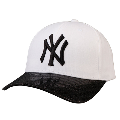 MLB棒球帽NY洋基队男女黑色遮阳帽可调节嘻哈帽鸭舌帽子32CP82711-50W(32CP82611-50W)