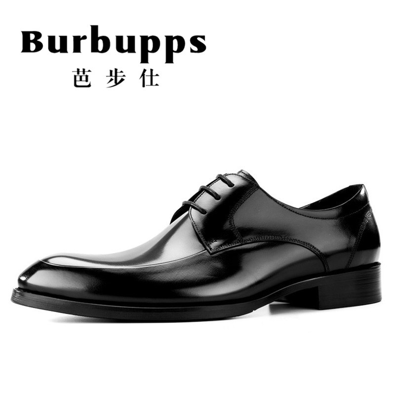 法国品牌芭步仕Burbupps 2018新款商务正装潮流时尚男士真皮休闲皮鞋