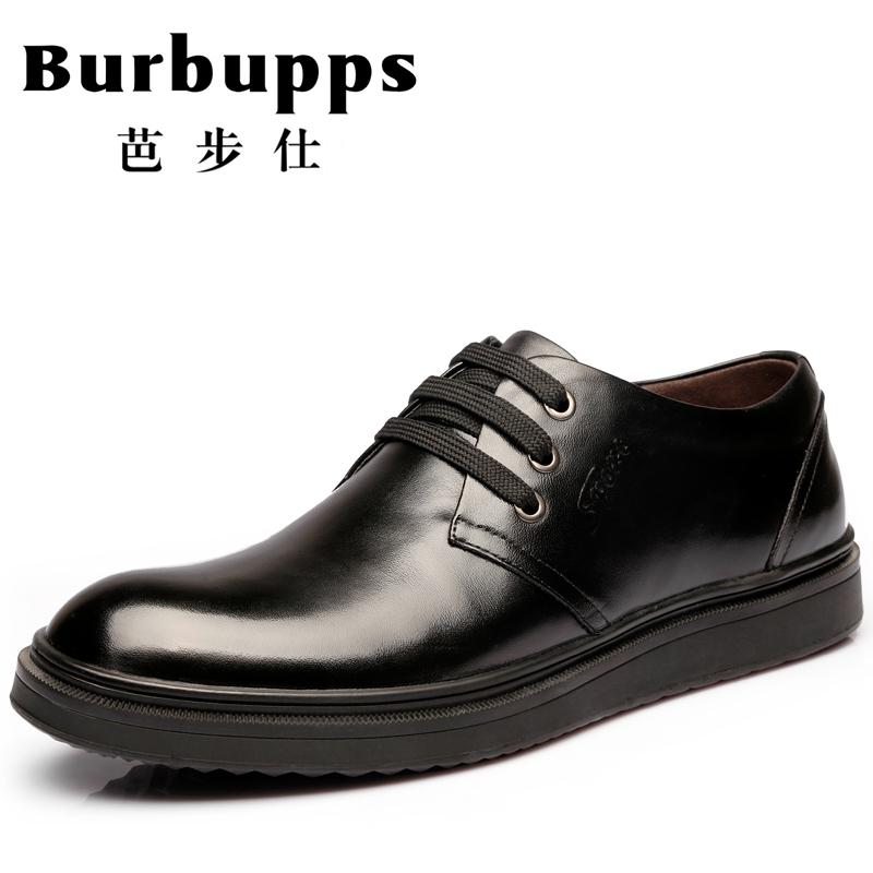 法国品牌芭步仕Burbupps 2018新款爆款男士真皮商务系带休闲皮鞋