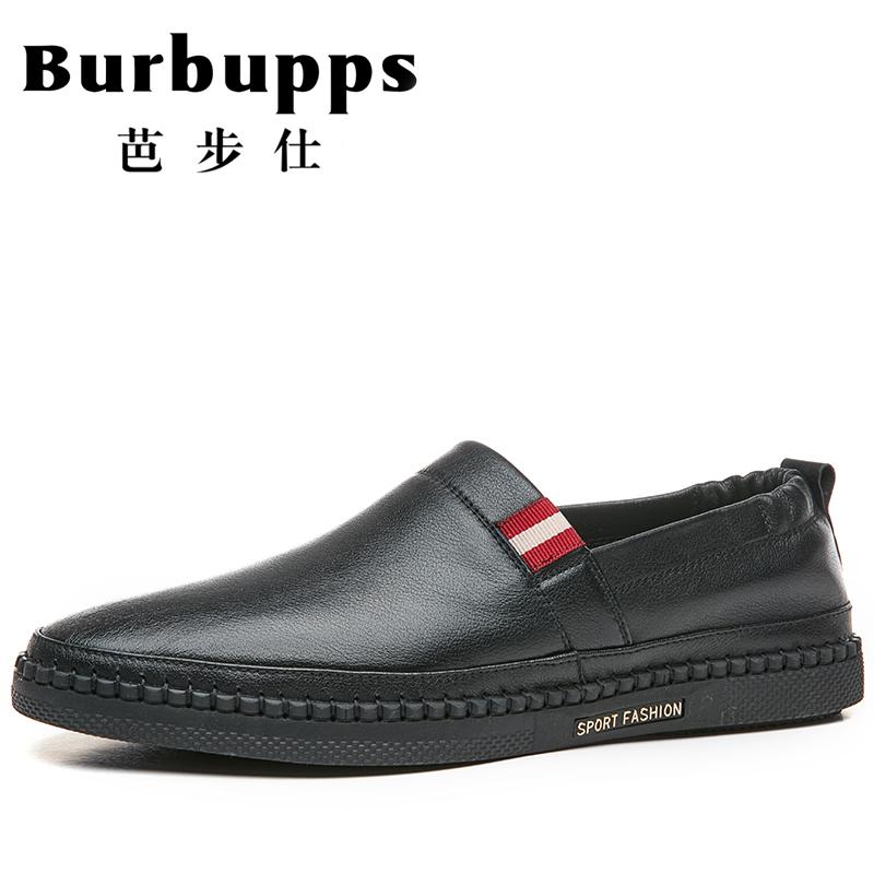 法国芭步仕Burbupps 男士真皮商务时尚潮流休闲皮鞋