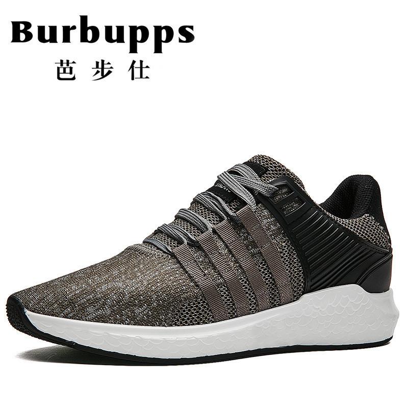 Burbupps/法国芭步仕百搭运动休闲跑步鞋轻质系带网面透气潮鞋