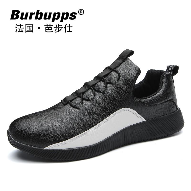 法国芭步仕（Burbupps）2019春尚新新款男士跑步运动网鞋韩版潮流百搭休闲鞋男鞋户外旅游鞋潮鞋