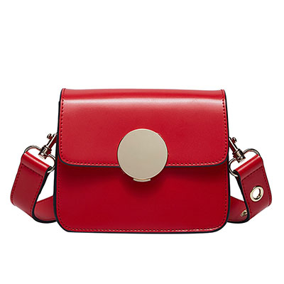 柏雅图（boyatu）韩版百搭斜挎包女小包包牛皮宽肩带休闲单肩包女真皮