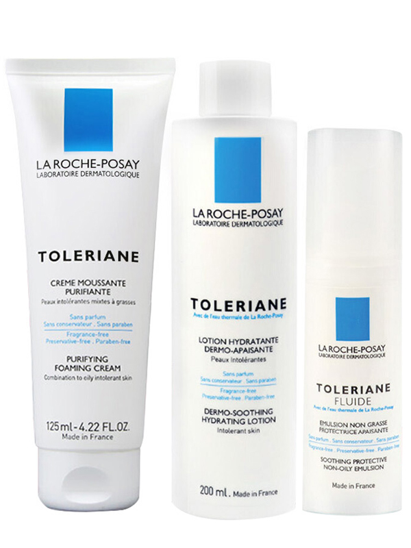 理肤泉（LA ROCHE-POSAY）特安护肤3件套装清爽型 舒缓易敏肌补水保湿