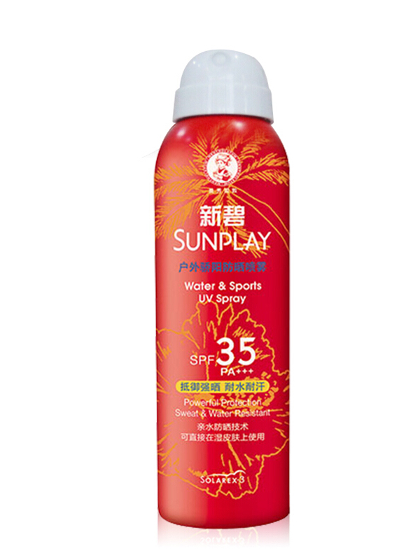 曼秀雷敦（Mentholatum） 新碧户外骄阳防晒喷雾200ml SPF35防水保湿冰爽全身男女