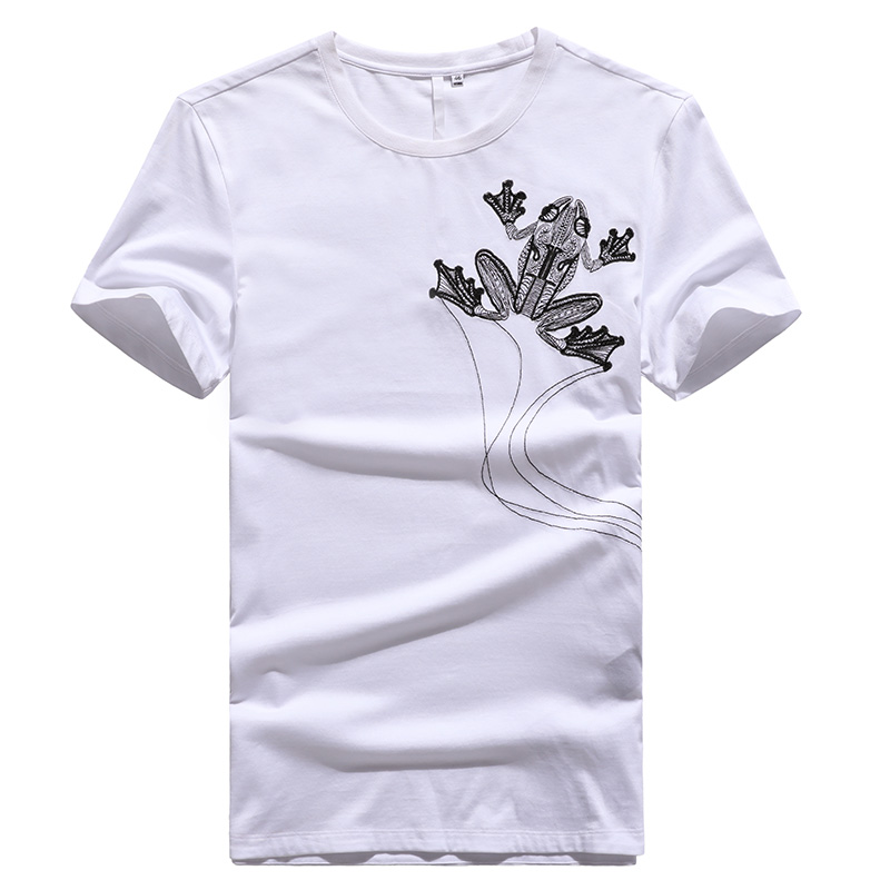 CREAZIONI 男装 黑色圆领纯棉 夏季新品