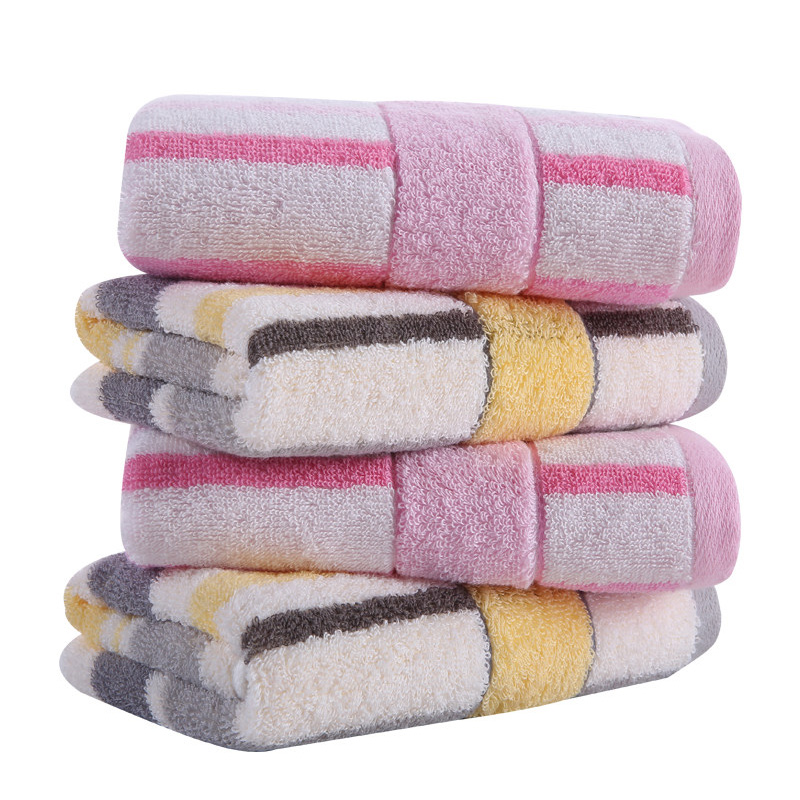 洁丽雅4条装纯棉强吸水舒适情侣毛巾