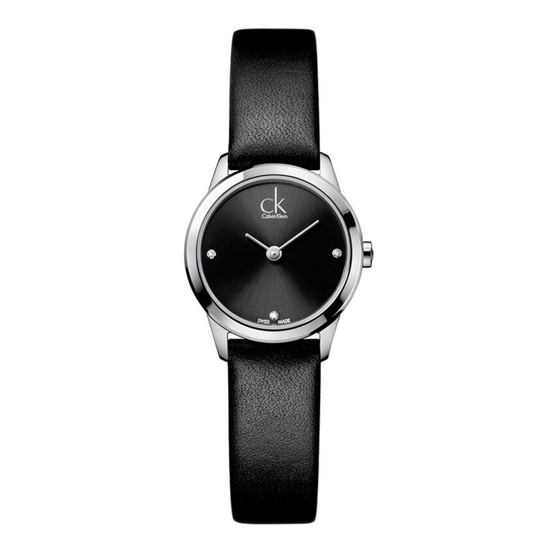 Calvin Klein带钻刻度皮带手表中性手表K3M221CS