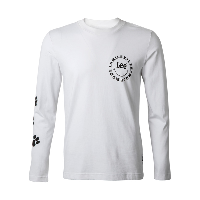 Lee男装 春秋款运动休闲透气纯棉薄款长袖T恤上衣 L300922YV6ZQ