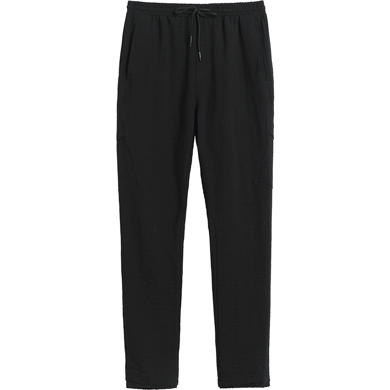 拓路者休闲裤男直筒修身长裤2018春夏新款潮流时尚收口薄款卫裤