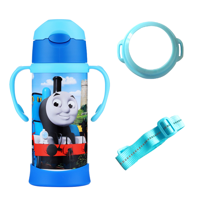 托马斯和朋友(Thomas&Friends)儿童保温杯不锈钢真空吸管杯保温水杯水壶380ml