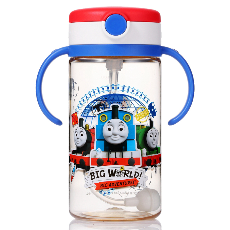 托马斯和朋友(Thomas&Friends)儿童水杯PPSU宝宝吸管水杯水壶重力球冷水杯300ml红柄6623TM
