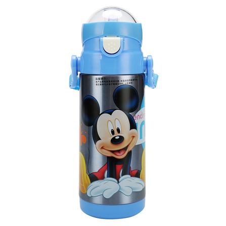 迪士尼(Disney)儿童水杯保温吸管杯防漏米奇幼儿婴儿水壶宝宝保温杯带吸管480ML