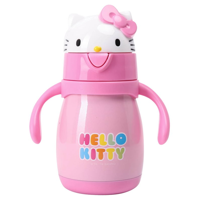HelloKitty（凯蒂猫）儿童宝宝小孩杯子便携时尚卡通吸管保温水杯260ML