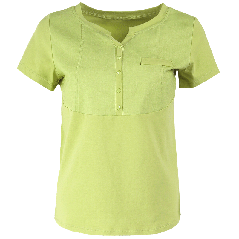 晚白 2018新款简约通勤休闲百搭T恤体恤衫上衣减龄