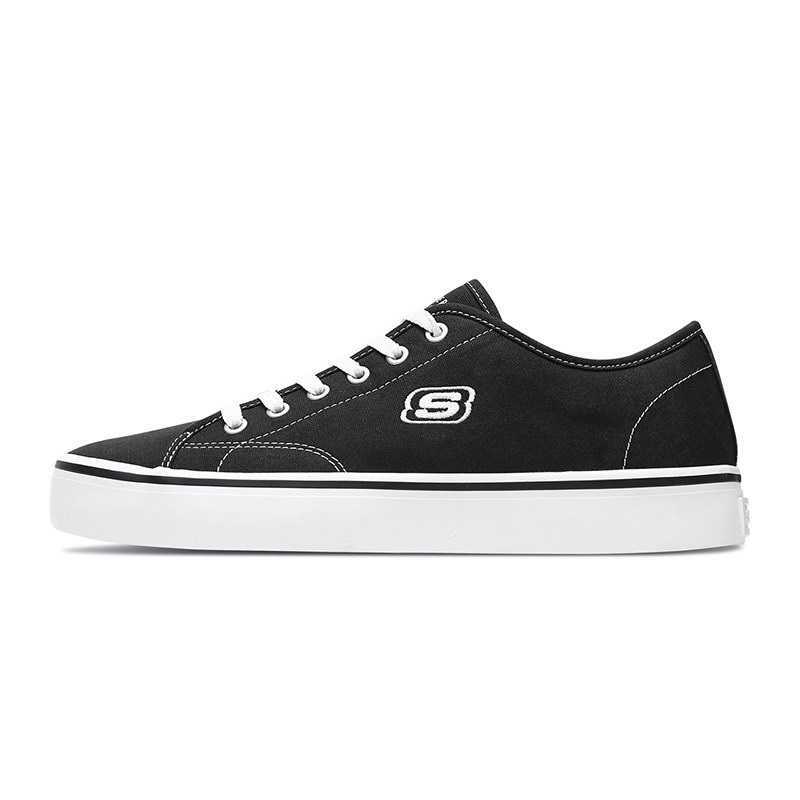 Skechers斯凯奇男鞋帆布板鞋尚休闲鞋666067/B LK