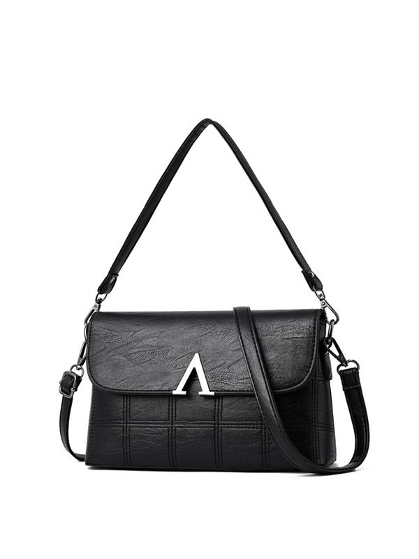 花花公子PLAYBOY 女包包2018新款斜挎包女中年百搭妈妈包软皮时尚简约单肩包