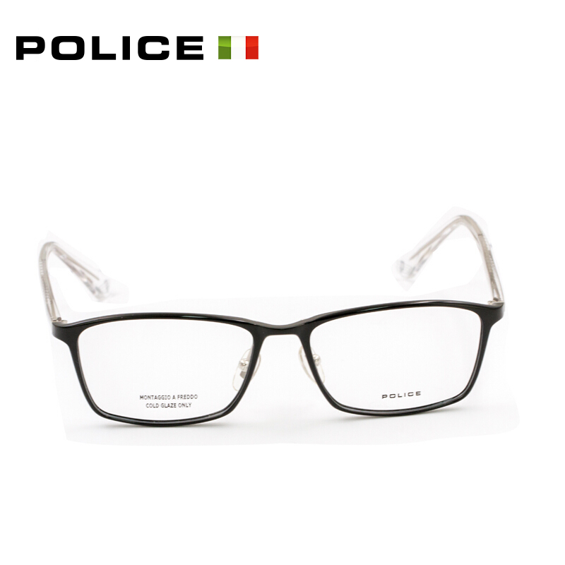 POLICE眼镜架树脂全框超轻男女时尚纤细镜框近视眼镜框