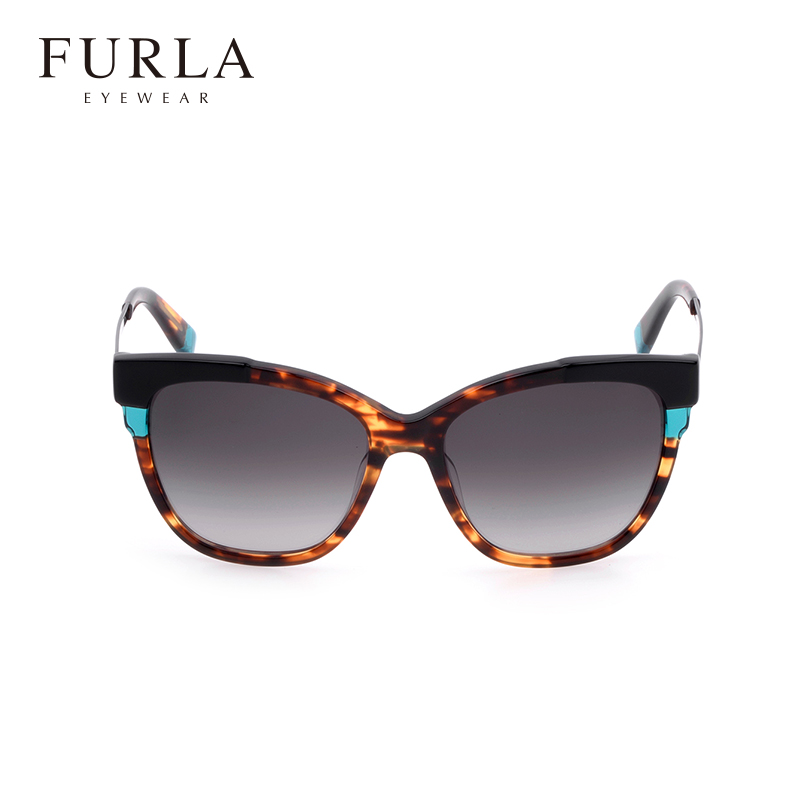 FURLA芙拉女式太阳镜女款2018新款防紫外线时尚潮豹纹墨镜驾驶镜
