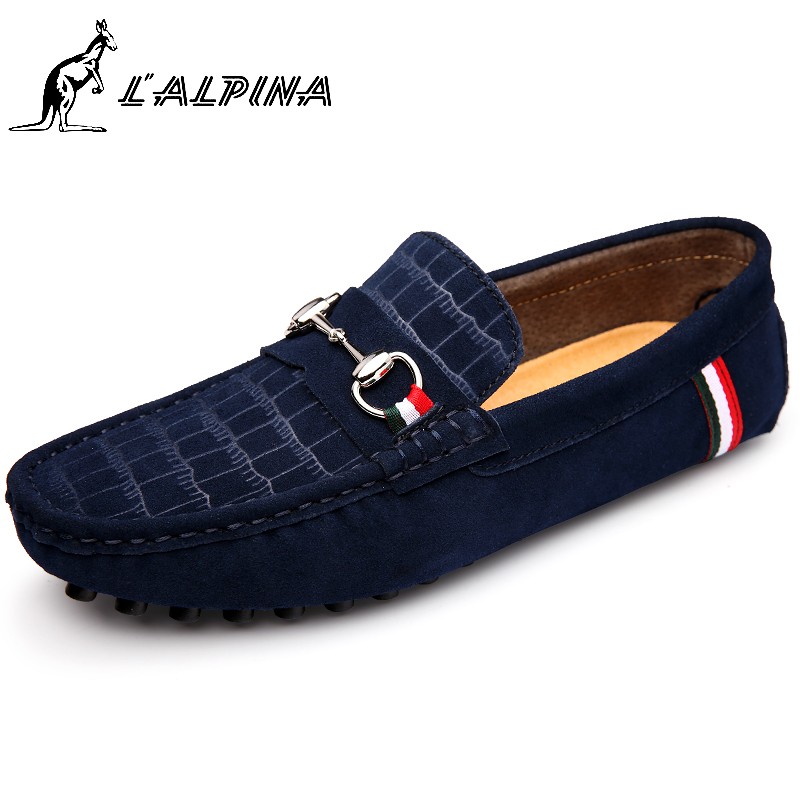阿尔皮纳(L'ALPINA)意大利袋鼠版百搭个性懒人驾车鞋软底时尚男潮鞋2018新款韩男鞋豆豆鞋