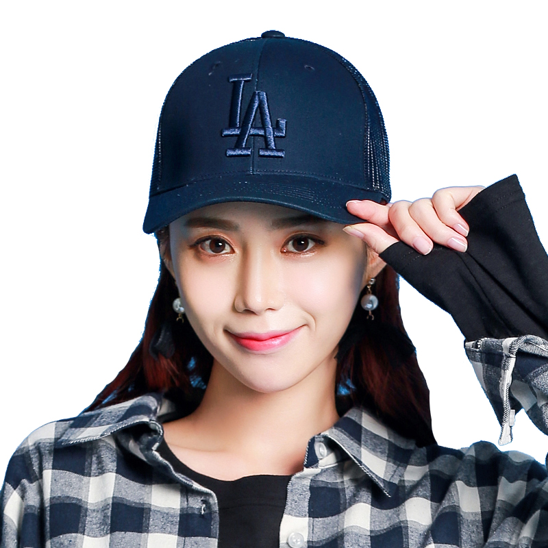 MLB NY洋基队男女棒球帽 情侣透气网眼休闲帽 32CPMF711-07N