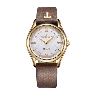 TRUSSARDI T-LIGHT系列经典商务女士石英手表