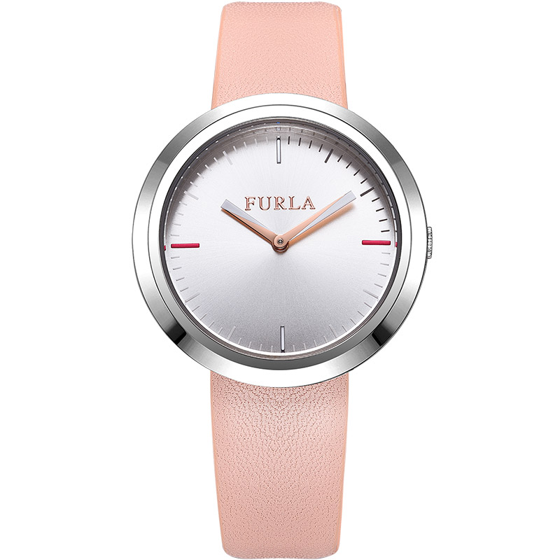 Valentina系列手表优雅粉色牛皮女士石英手表女款防水