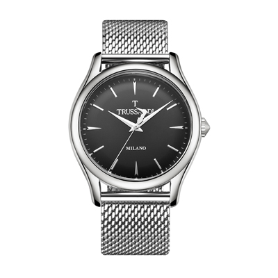 TRUSSARDI T-LIGHT系列商务时尚钢带石英男士手表