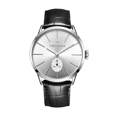 TRUSSARDI T-WORLD系列皮质表带经典时尚休闲石英男士手表