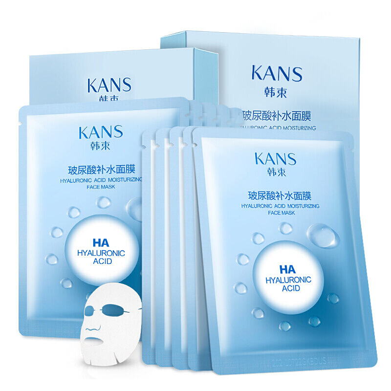 韩束(Kans)玻尿酸补水面贴膜23ml×5片 保湿补水 各种肤质 通用 面膜