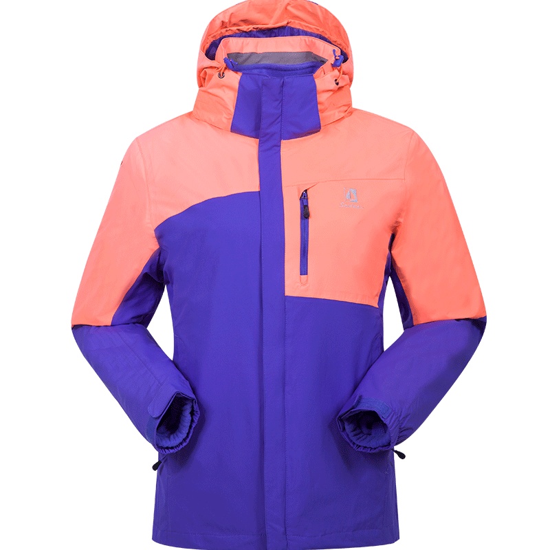 圣弗莱女式三合一冲锋衣冬季新品抓绒内胆防风防水外套登山服9542840528