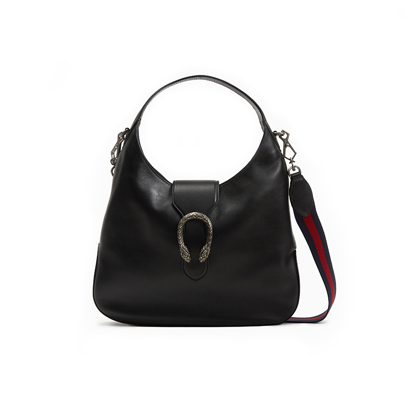 GUCCI/古驰 Dionysus系列皮革欧美时尚黑色手提包 中（最长边30-50cm）446687