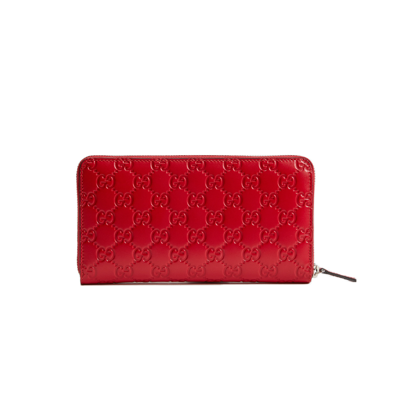 GUCCI/古驰 Signature系列皮革全拉链式横款女士钱包 其他233194