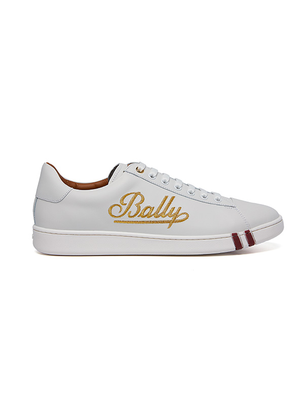 BALLY/巴利 WIERA女士饰镀金Bally小牛皮运动鞋 6221378