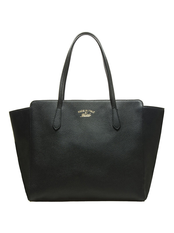 GUCCI/古驰 swing系列纯色牛皮革手提包女士购物袋单肩包354397