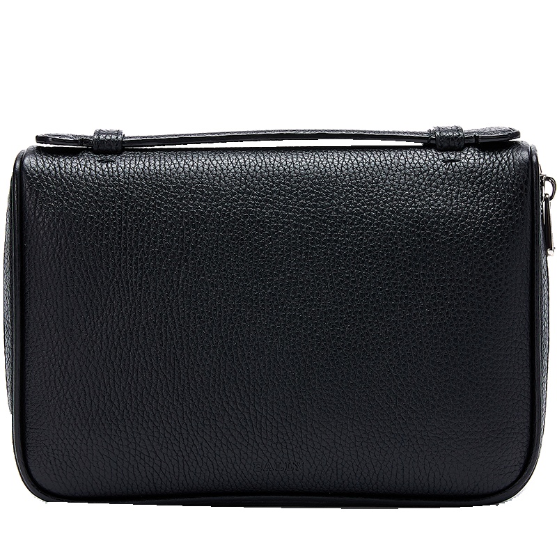 BALLY/巴利 CORREY 男士黑色皮革手拿包6214207
