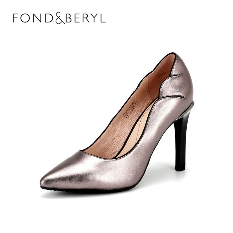 Fondberyl/菲伯丽尔 尖头通勤浅口高跟女单鞋FB61111861