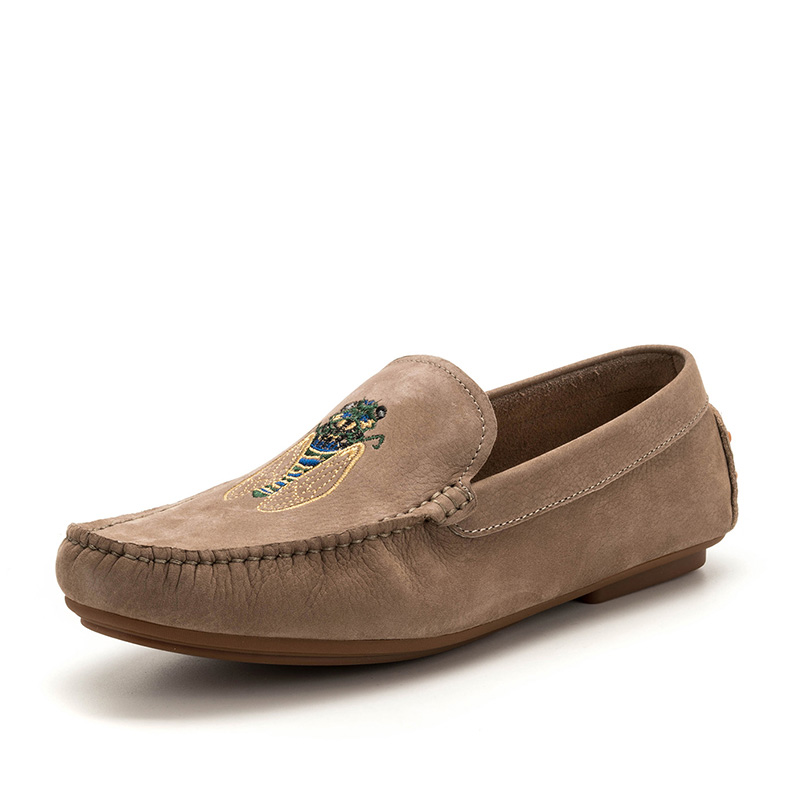 星期六男鞋(ST&SAT)专柜同款牛皮时尚懒人一脚蹬休闲豆豆鞋SS82125609