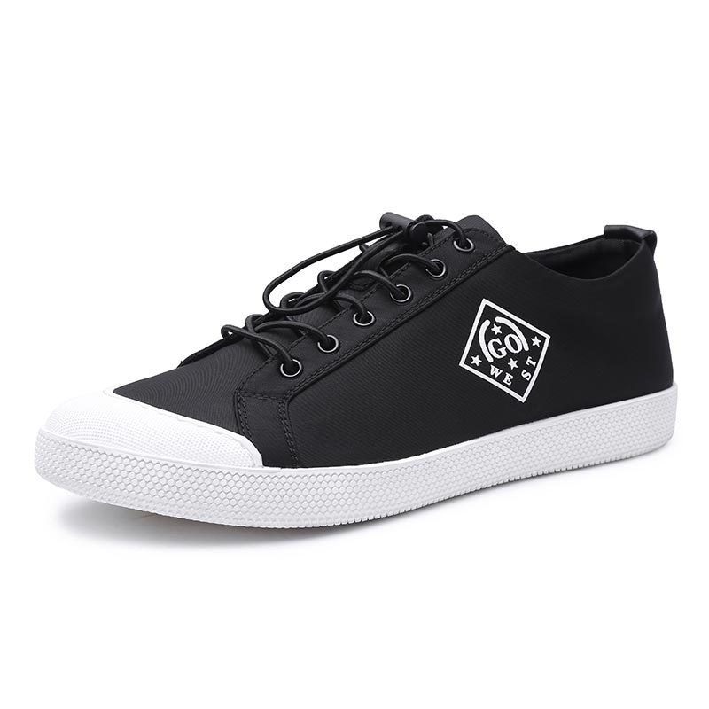 Aolun/澳伦男鞋时尚印花牛津布套脚板鞋防滑橡胶底潮流百搭休闲鞋男街头韩版