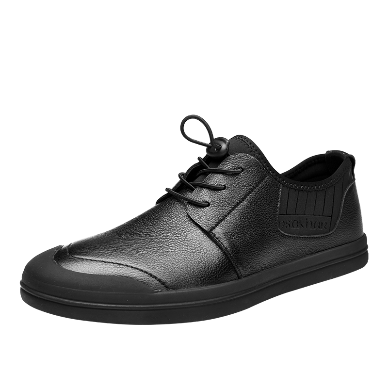 澳伦真皮男潮鞋休闲鞋秋季新款鞋子百搭男士板鞋欧洲站男鞋