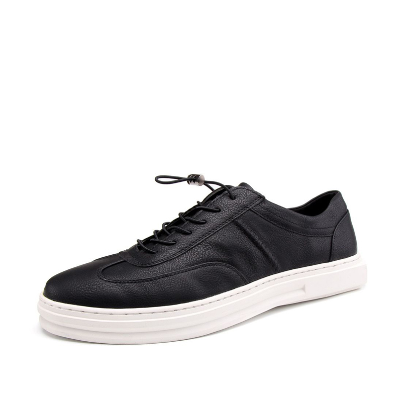 华伦世家(Valln Family)简约二层牛皮（除牛反绒）板鞋新款韩版布洛克男鞋潮流休闲鞋板鞋男