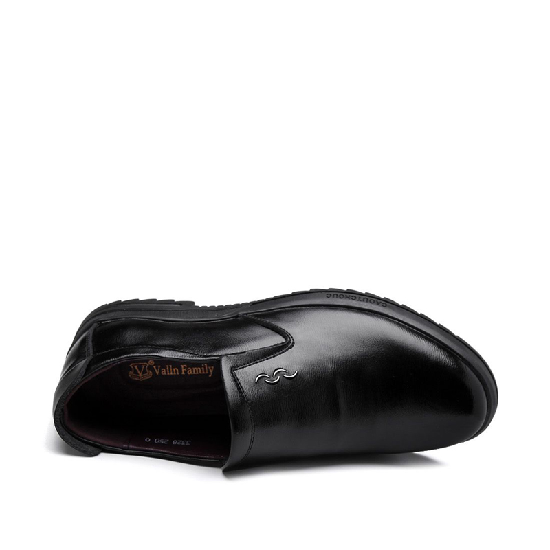 华伦世家(Valln Family)简约二层牛皮（除牛反绒）商务休闲鞋潮流男鞋正装商务鞋休闲男士皮鞋