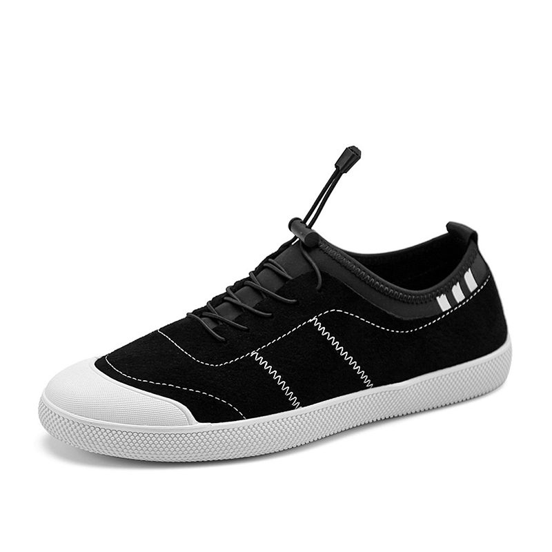 华伦世家(Valln Family)简约二层牛皮（除牛反绒）板鞋男鞋百搭潮鞋新款透气休闲鞋板鞋