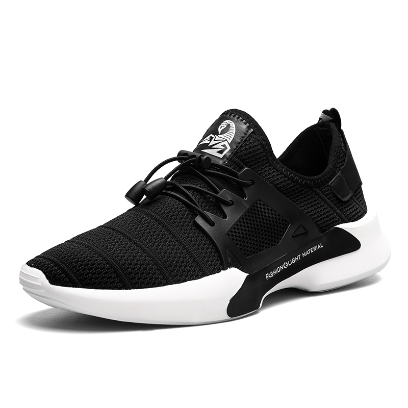 华伦世家(Valln Family)简约网布运动休闲鞋2018新款韩版百搭运动休闲鞋子透气网面跑步鞋男鞋