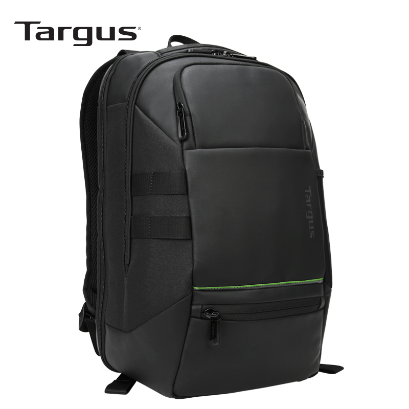 泰格斯Targus 15.6英寸商务电脑包时尚休闲男双肩包 大容量防泼水背包 黑色 TSB921