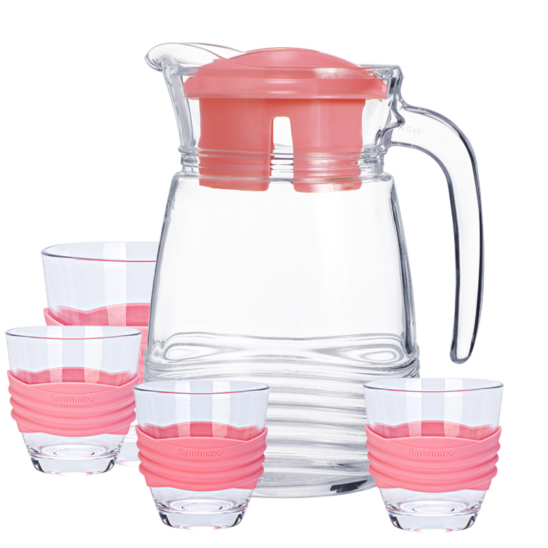 乐美雅（Luminarc）玻璃杯凉水壶水杯直身杯水具套装无铅玻璃礼盒装L5534