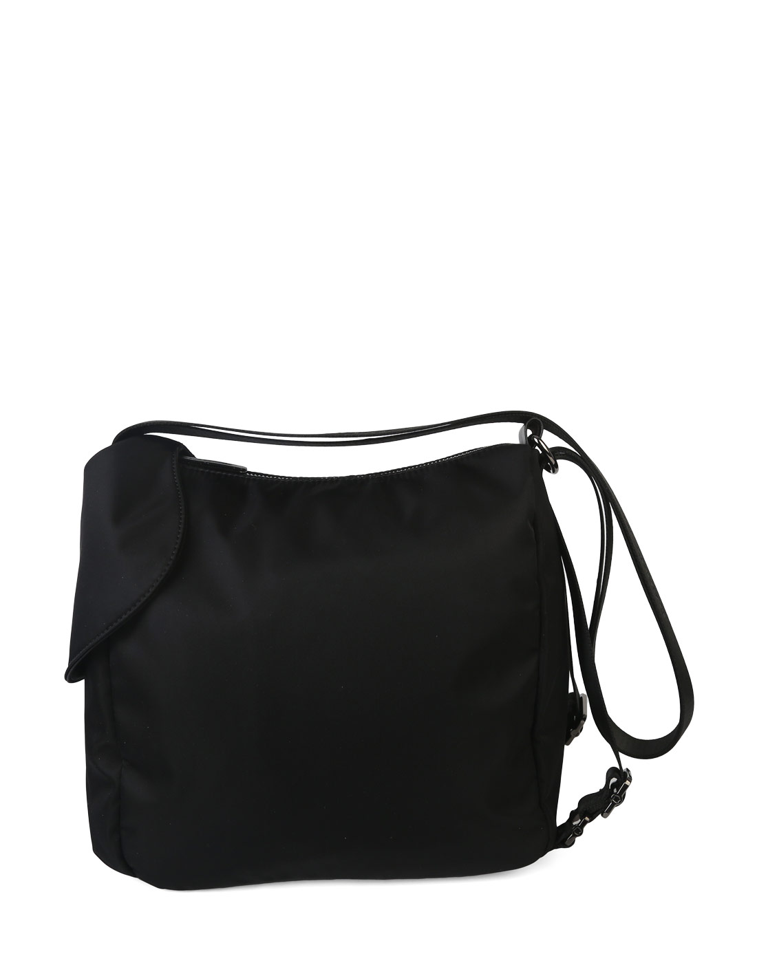 DANNY BEAR JEANS 纯色尼龙布多功能斜挎背包DJB7818001B