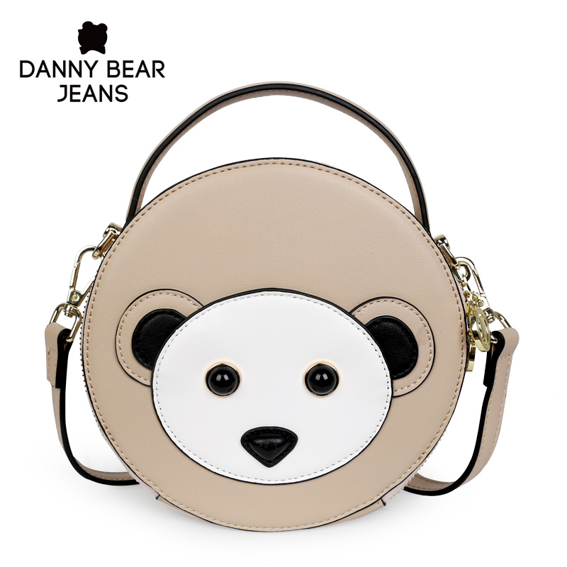 DANNY BEAR JEANS 时尚潮流JEANS熊圆形包手提斜挎包DJB8816102A