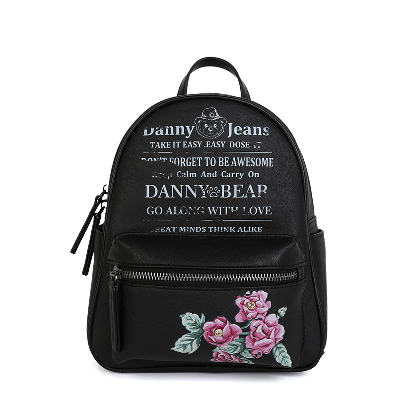 DANNY BEAR JEANS熊之花语休闲百搭双肩背包DJB8816006