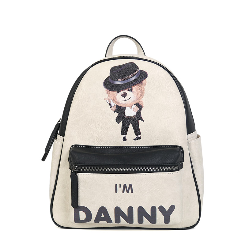 DANNY BEAR JEANS米高熊休闲百搭女款双肩包（小版）DJB8816011W